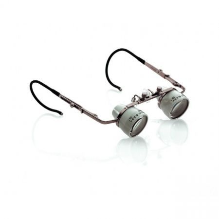 Heine C 2.3x - ультралегкие миниатюрные бинокулярные лупы на оправе или обруче, с принадлежностями, в транспортном кейсе