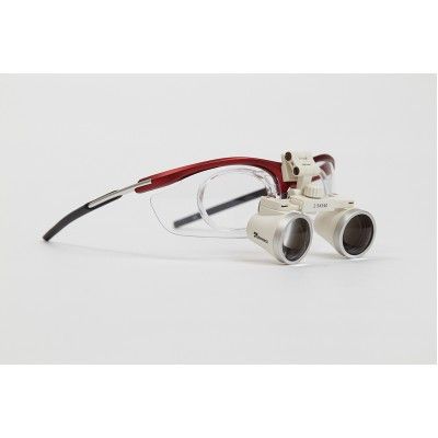 Amtech GL6 Sport 2.5 - бинокулярные лупы системы Flip-up на спортивной оправе, увеличение 2.5x