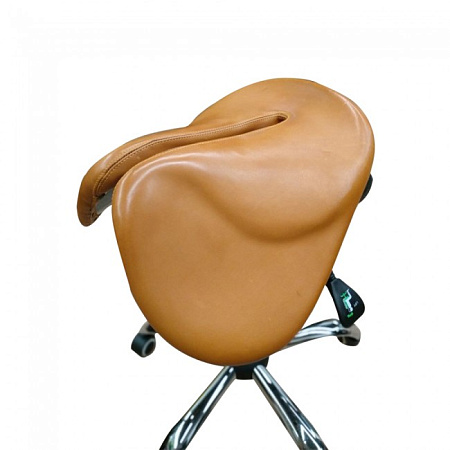 Gravitonus EZDuo Country - эргономичный стул-седло врача-стоматолога, двуразделенное седло, твердая кожа