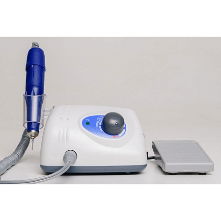 Saeshin STRONG 210 105L - косметологический микромотор с наконечником 105L и педалью включения-выключения, в сумке, 35000 об/мин 