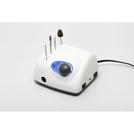 Saeshin STRONG 210 105L - косметологический микромотор с наконечником 105L и педалью включения-выключения, в сумке, 35000 об/мин 