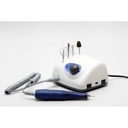 Saeshin STRONG 210 105L - косметологический микромотор с наконечником 105L и педалью включения-выключения, в сумке, 35000 об/мин 